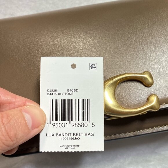 Coach CJ826 Bandit Belt Bag in Dark Stone - Picture 7 of 9